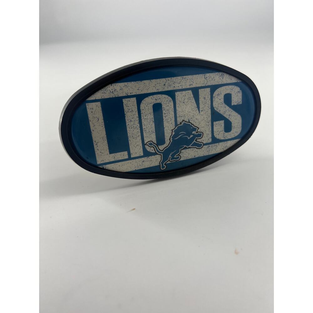 Detriot Lions Hitch Cover Plastic Football Gift Fathers Day